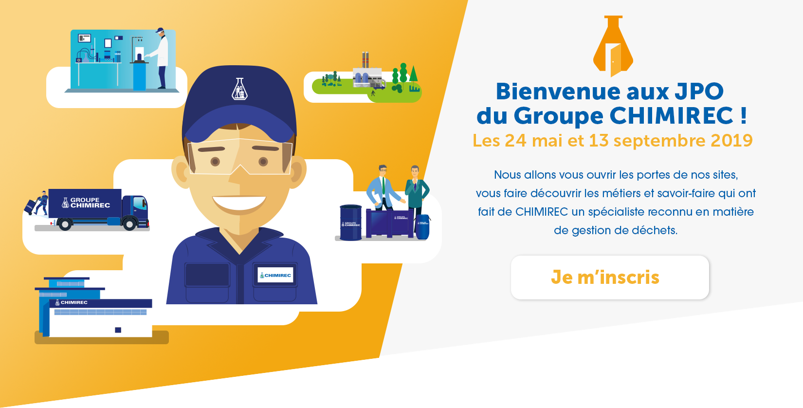 Bienvenue aux JPO du Groupe CHIMIREC - 24/05 et 13/09/2019